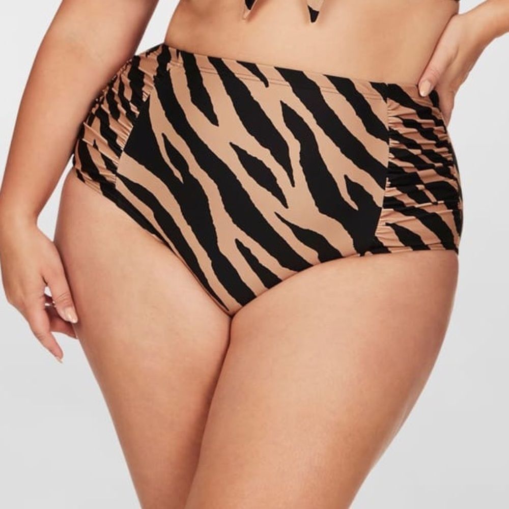 NWT Artesands | Botticelli Ben Galay Animal Print High Waist‎ Bikini Bottoms 24